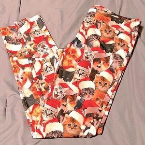 Tipsy Elves Christmas Kitty leggings